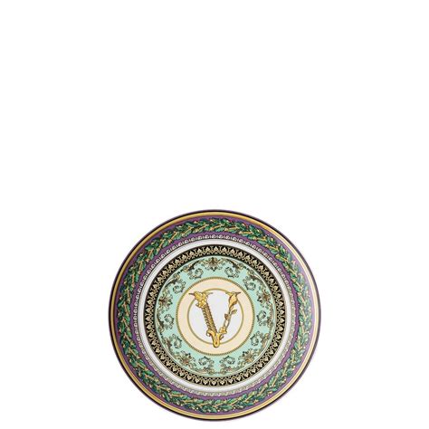 Versace, Barocco Mosaic, Piattino Quadrato 12cm, Porcellana.